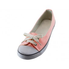 SS0580L-P - Wholesale Women's "EasyUSA" Lace Up Canvas Shoe ( *Pink Color )